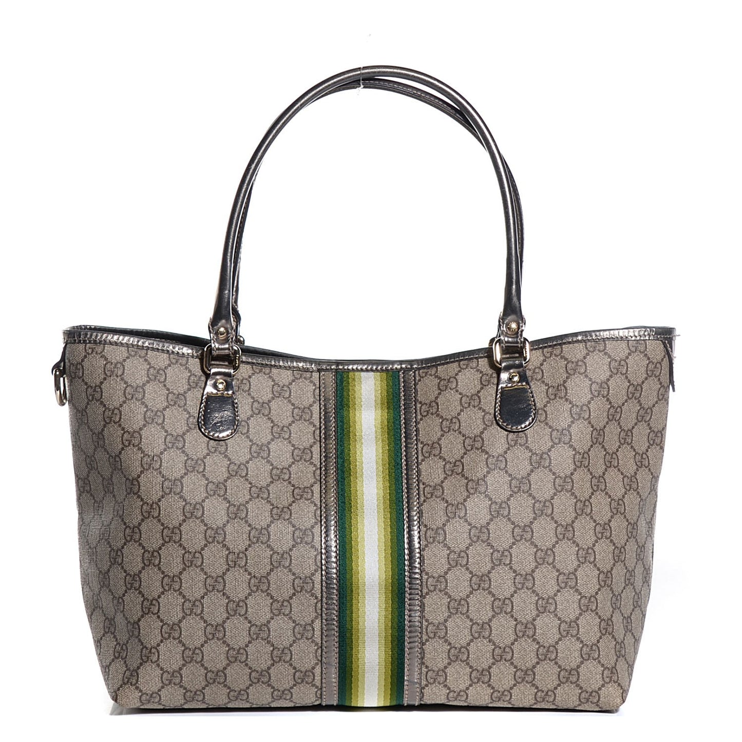 GG Plus Web Medium Joy Tote Pewter