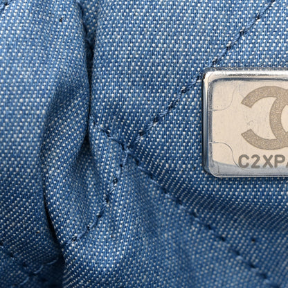 Chanel Denim Quilted Chanel 22 Backpack Blue 7 of 10