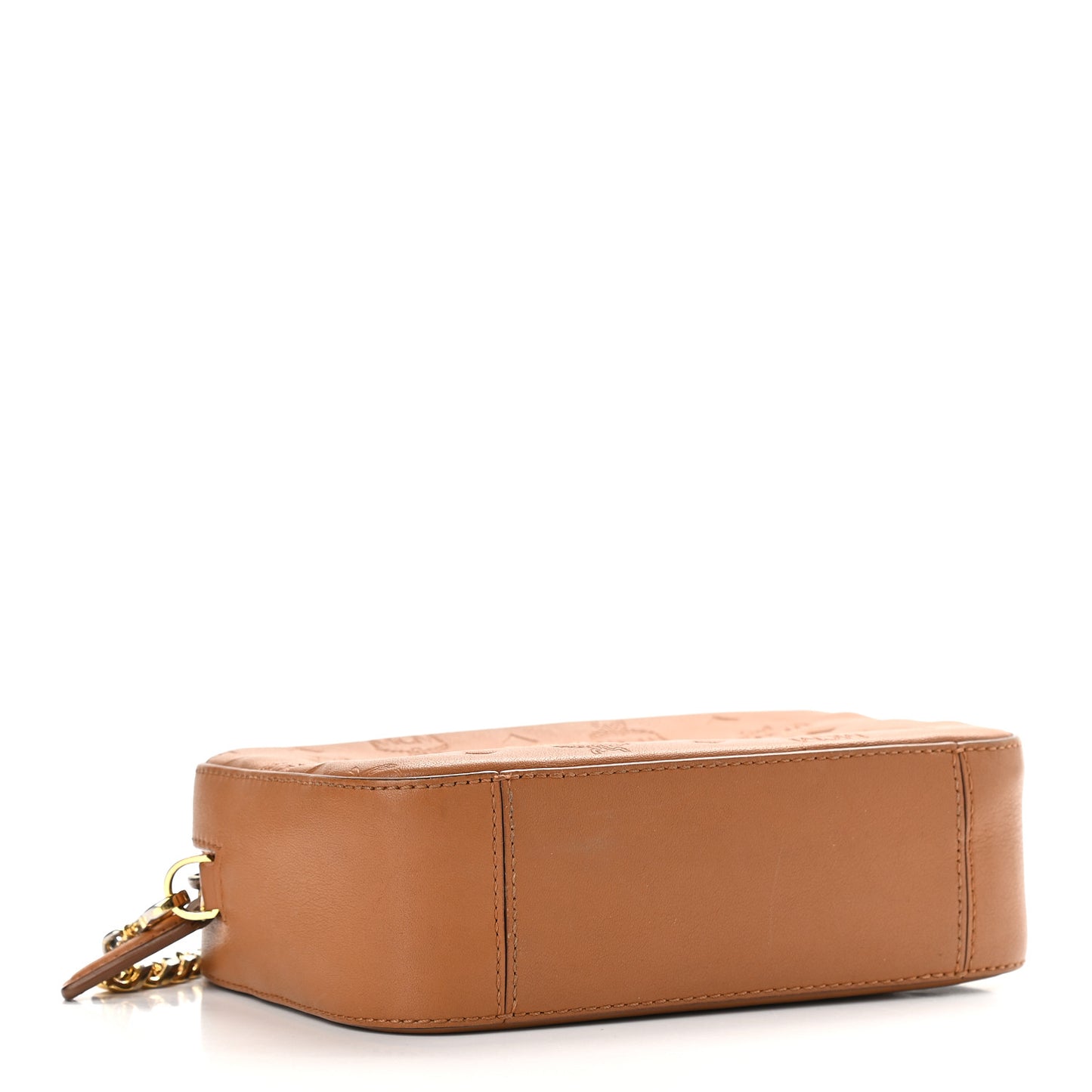 Calfskin Ottomar Monogram Klara Crossbody Bag Cognac
