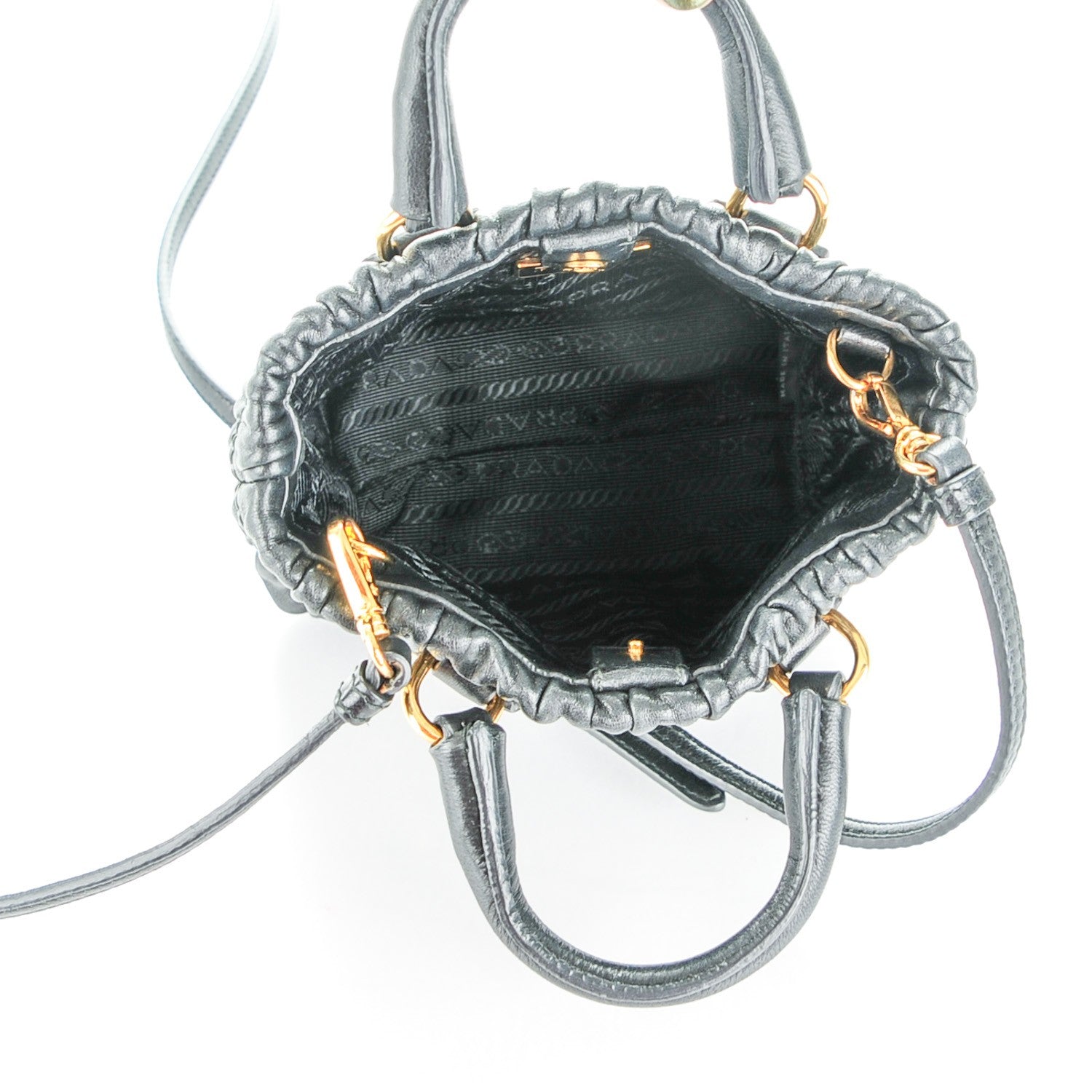Prada Nappa Gaufre Mini Crossbody Nero Black 5 of 8