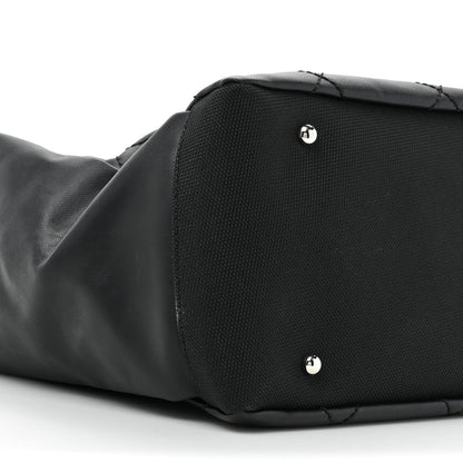 Chanel Coated Canvas Quilted Large Paris Biarritz Tote Black 11 of 12