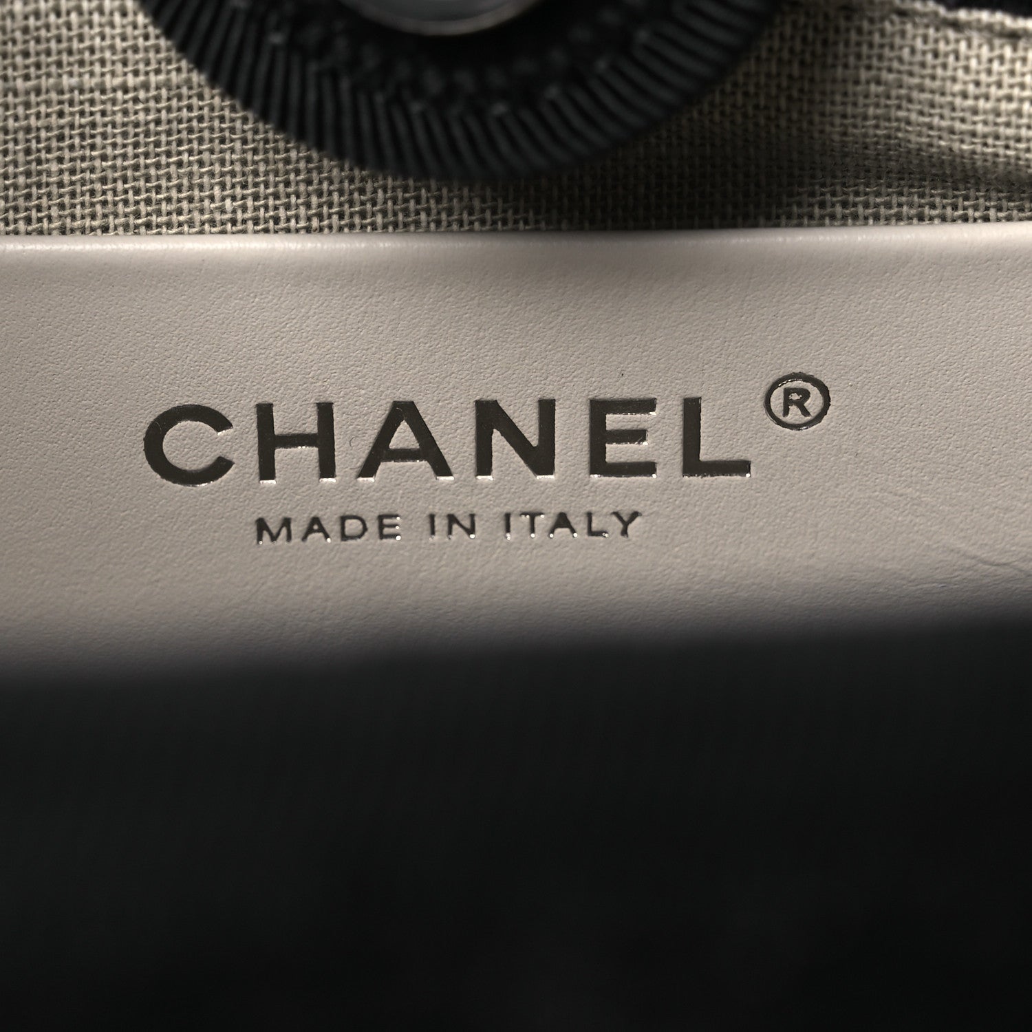 Chanel Lurex Canvas Mini Deauville Tote Black 5 of 11