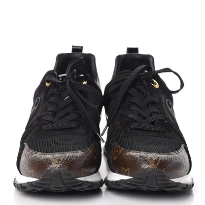 Louis Vuitton Suede Monogram Run Away Sneakers 40 Black 2 of 8