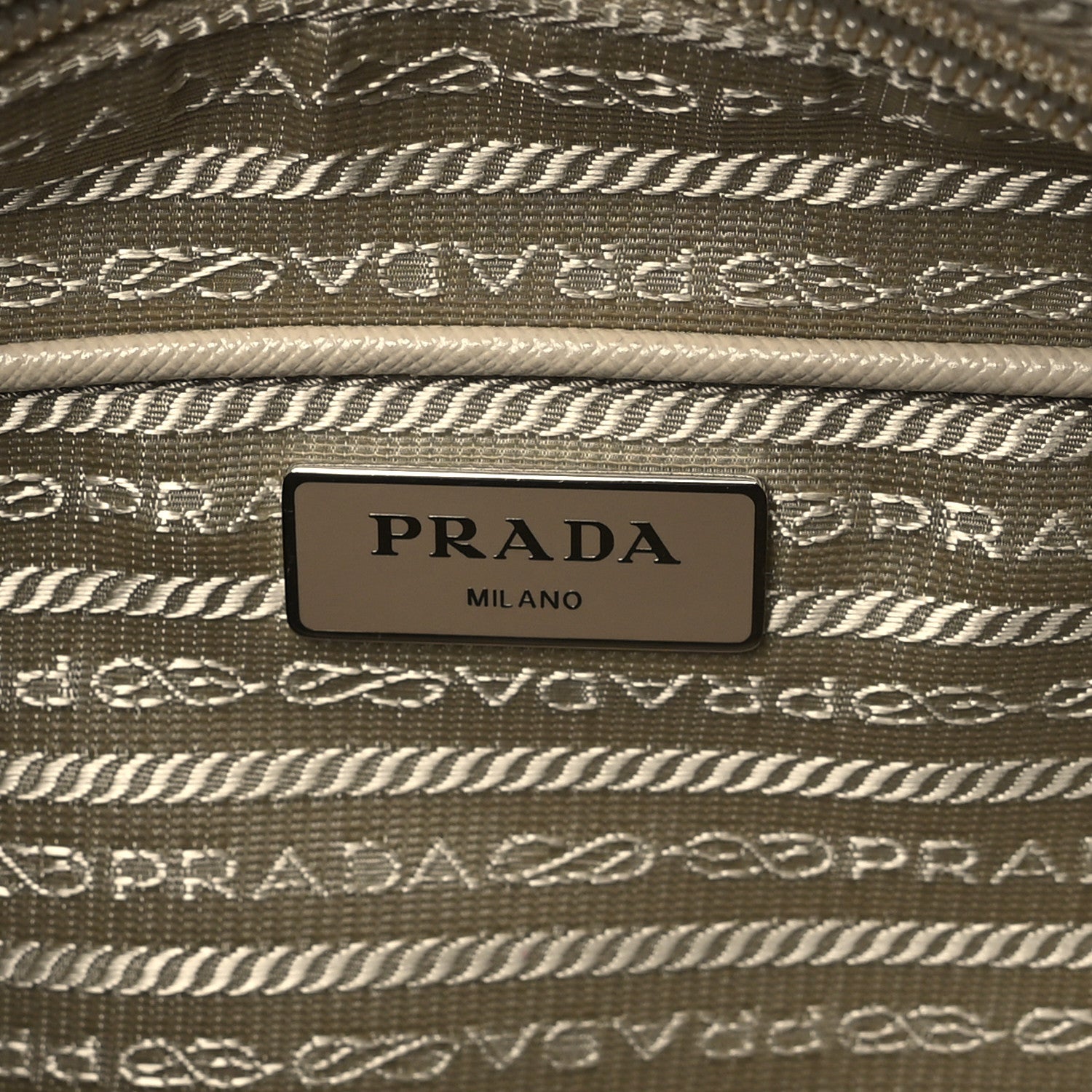 Prada Re-Nylon Vela Saffiano Pocket Double Buckle Messenger Shoulder Bag Deserto 6 of 11