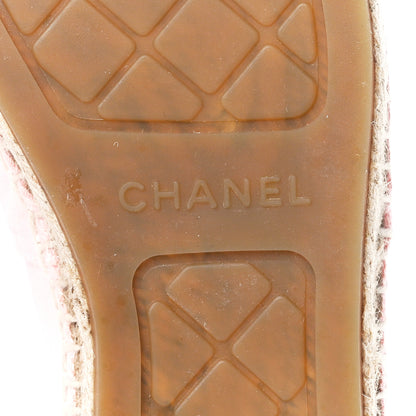 Chanel Denim Toile CC Espadrilles 39 Pink Black 6 of 11