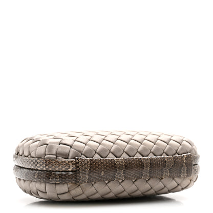 Bottega Veneta Satin Intreccio Impero Ayers Knot Taupe 4 of 6