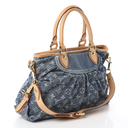 Louis Vuitton Denim Neo Cabby MM Blue 2 of 8
