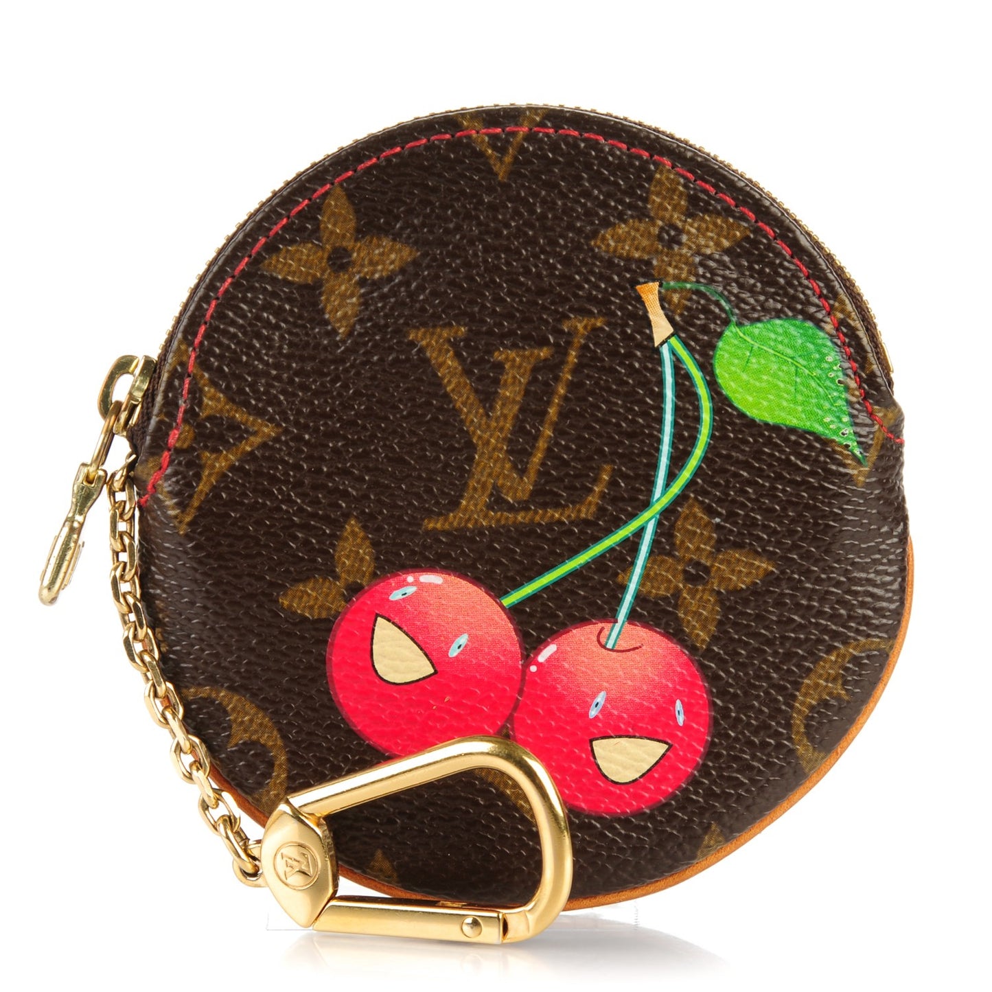 Monogram Cerises Round Coin Purse