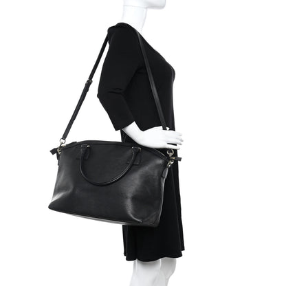Gucci Dollar Calfskin Large GG Charm Dome Satchel Tote Black 2 of 8