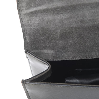 Saint Laurent Textured Patent Classic Y Ligne Clutch Olive 8 of 9