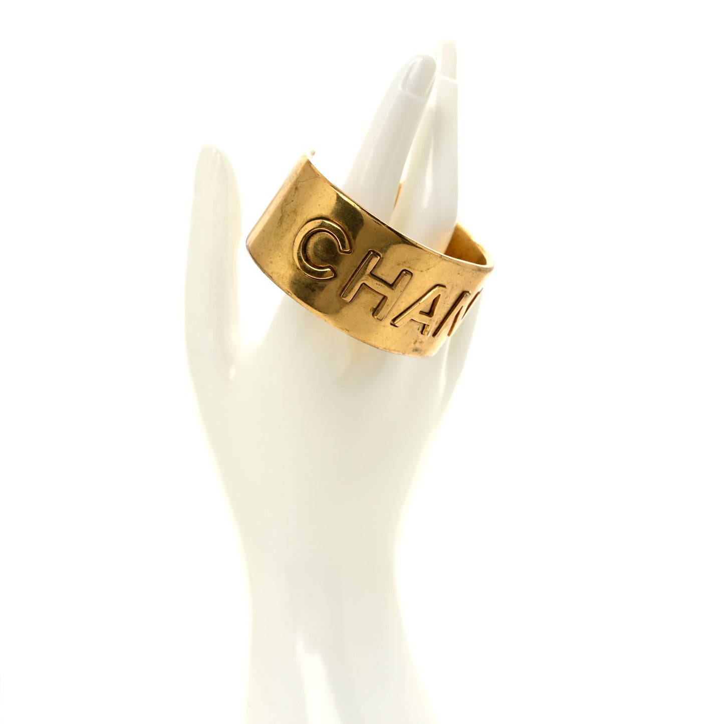 Metal Logo Cuff Gold