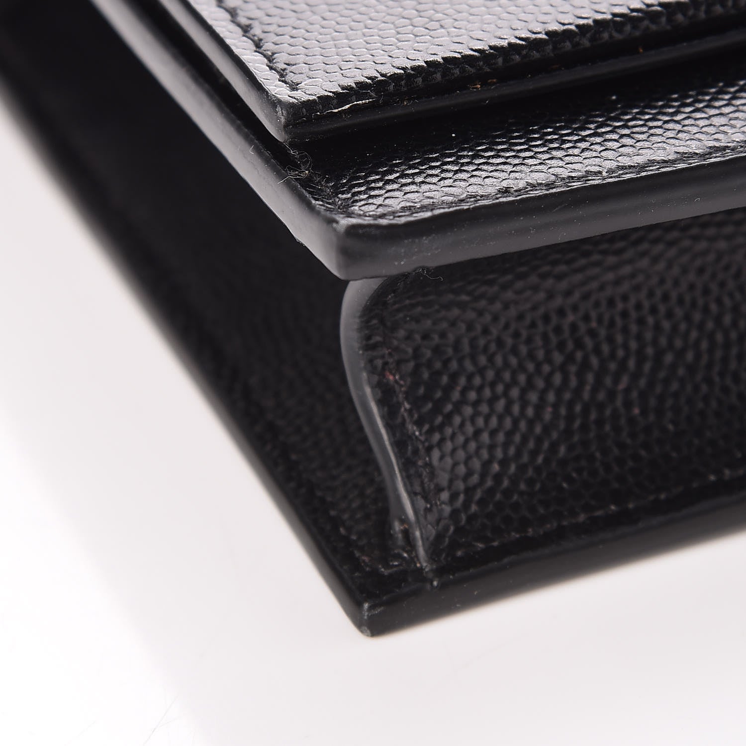 Saint Laurent Grain De Poudre Classic Monogram Kate Tassel Chain Wallet Black 8 of 12