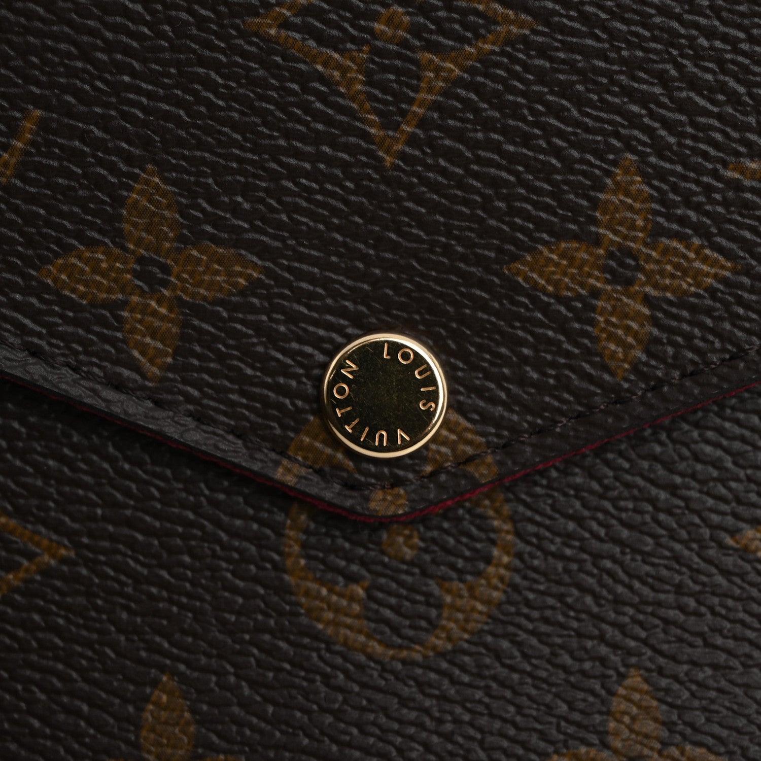 Louis Vuitton Monogram Pochette Felicie Chain Wallet Fuchsia 12 of 14