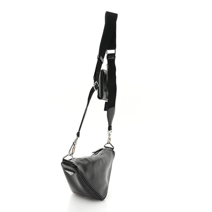 Prada Grace Lux Triangle Shoulder Bag Black 3 of 10
