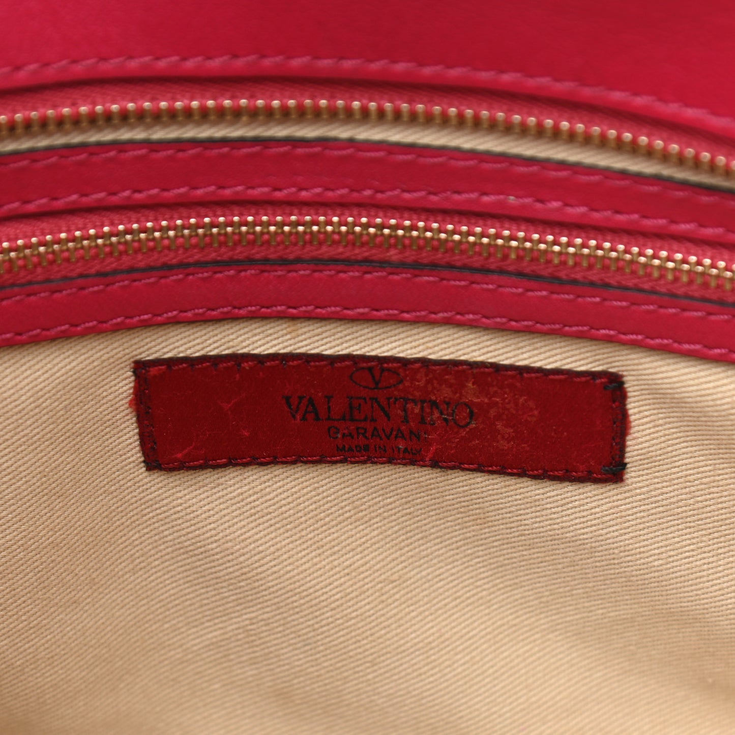 Vitello Small Rockstud Double Handle Tote Cyclamin