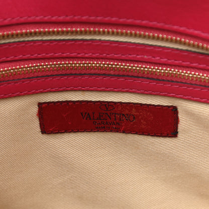 Valentino Garavani Vitello Small Rockstud Double Handle Tote Cyclamin 10 of 22