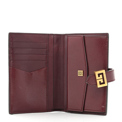 Givenchy Goatskin Diamond Quilted GV3 Medium Wallet Aubergine 10 of 12