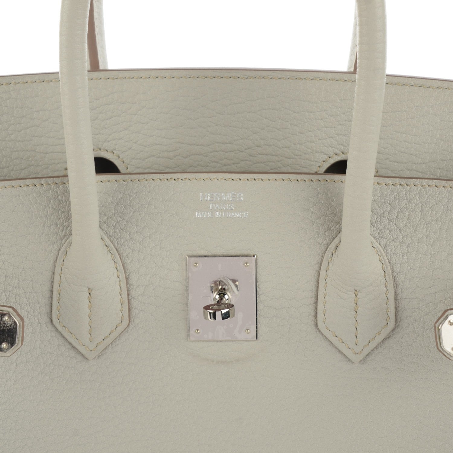 Hermes Taurillon Clemence Birkin 35 Gris Perle 14 of 15