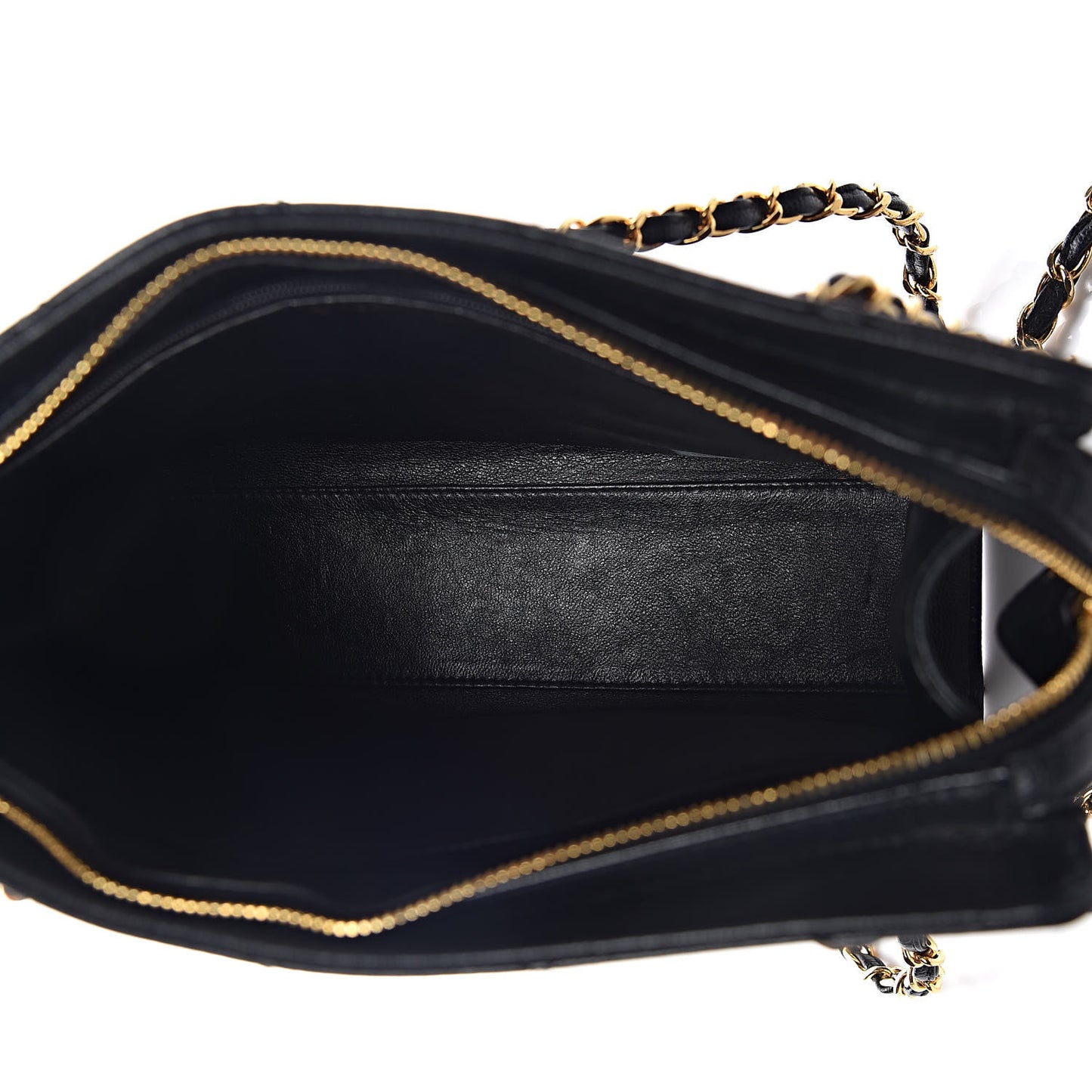 Caviar Diamond Stitched Shoulder Bag Black
