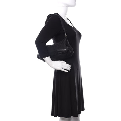 Prada Tessuto Nylon Soft Calf Shoulder Bag Black 2 of 13