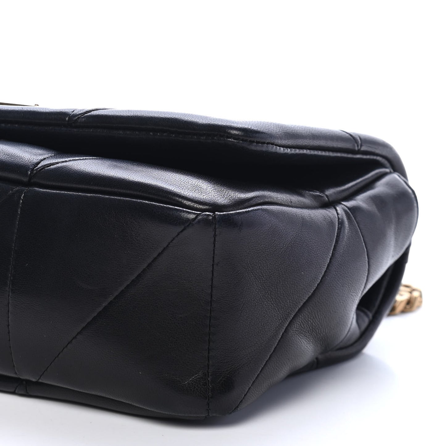 Lambskin Patchwork Monogram Small Jamie Black