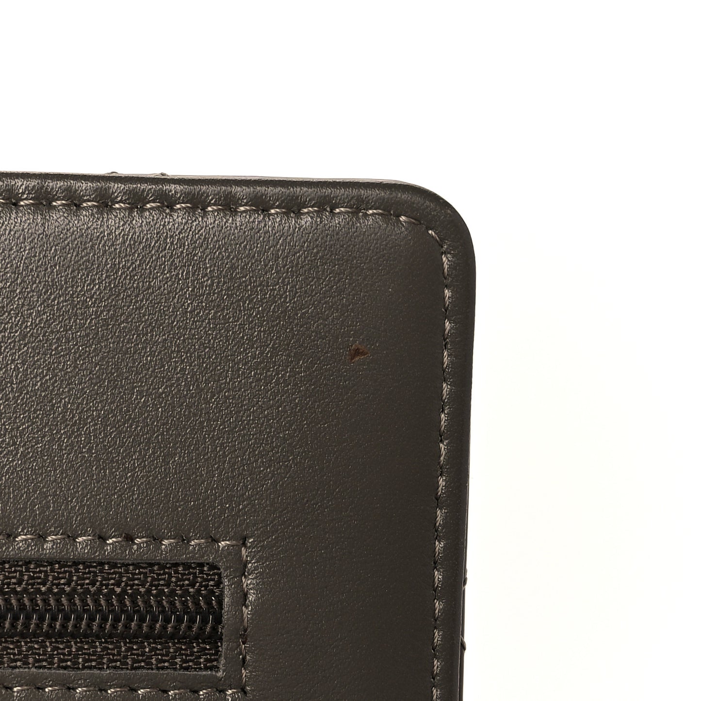 Patent Quilted Wallet On Chain WOC Brown