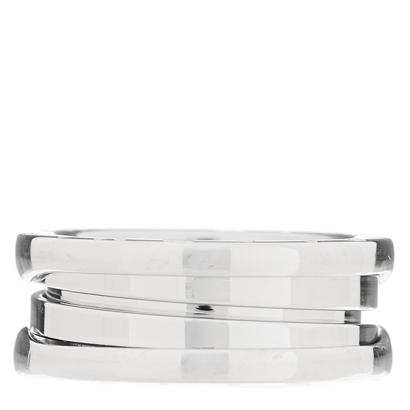 18K White Gold B.Zero1 Two-Band Ring 52 6