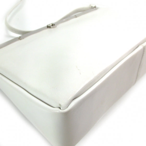 SALVATOREFERRAGAMOLeatherShoulderBagWhite