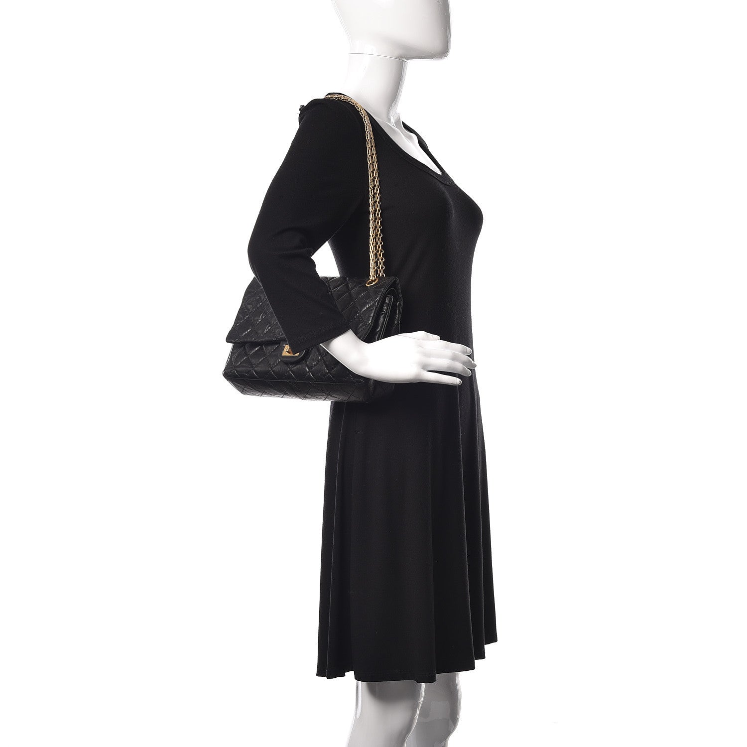 Chanel Aged Calfskin Quilted 2.55 Reissue 226 Flap Black 2 of 14