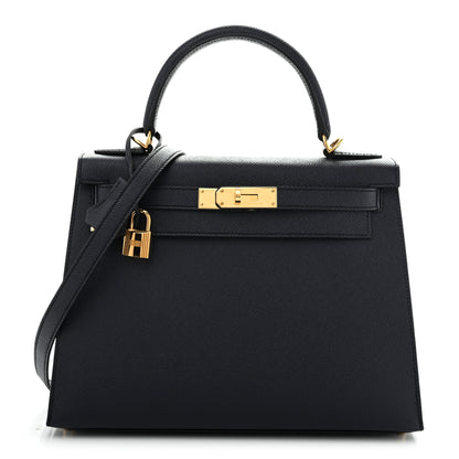 Hermes Epsom Kelly Sellier 28 Bleu Indigo 1 of 12