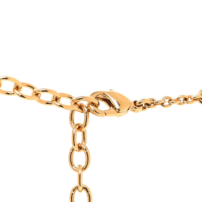 Louis Vuitton Brass Essential V Necklace Gold 4 of 6