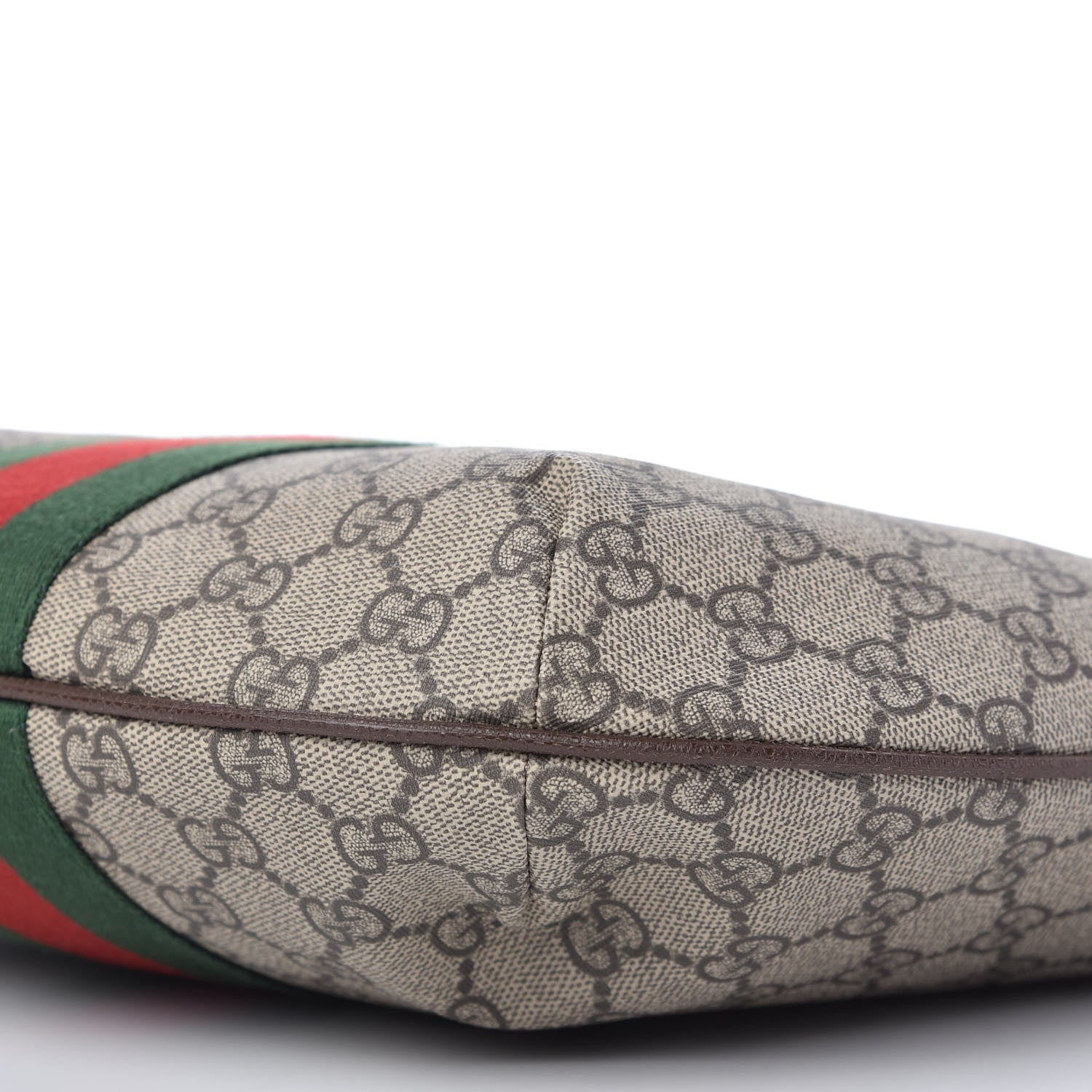 Gucci GG Supreme Monogram Web Small Ophidia Half Moon Hobo Brown 7 of 10