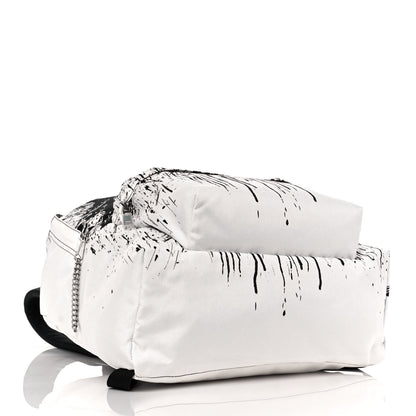 Celine x Christian Marclay Canvas Backpack White Black 3 of 10