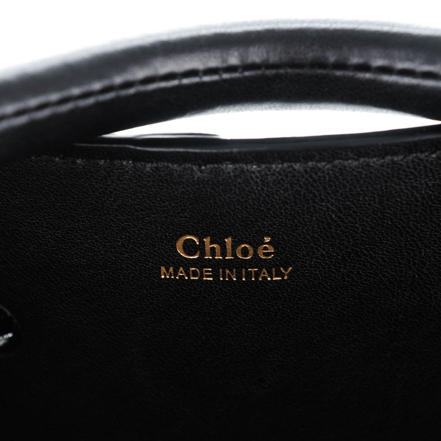Calfskin Medium Gala Cross-Stitch Bucket Bag Black