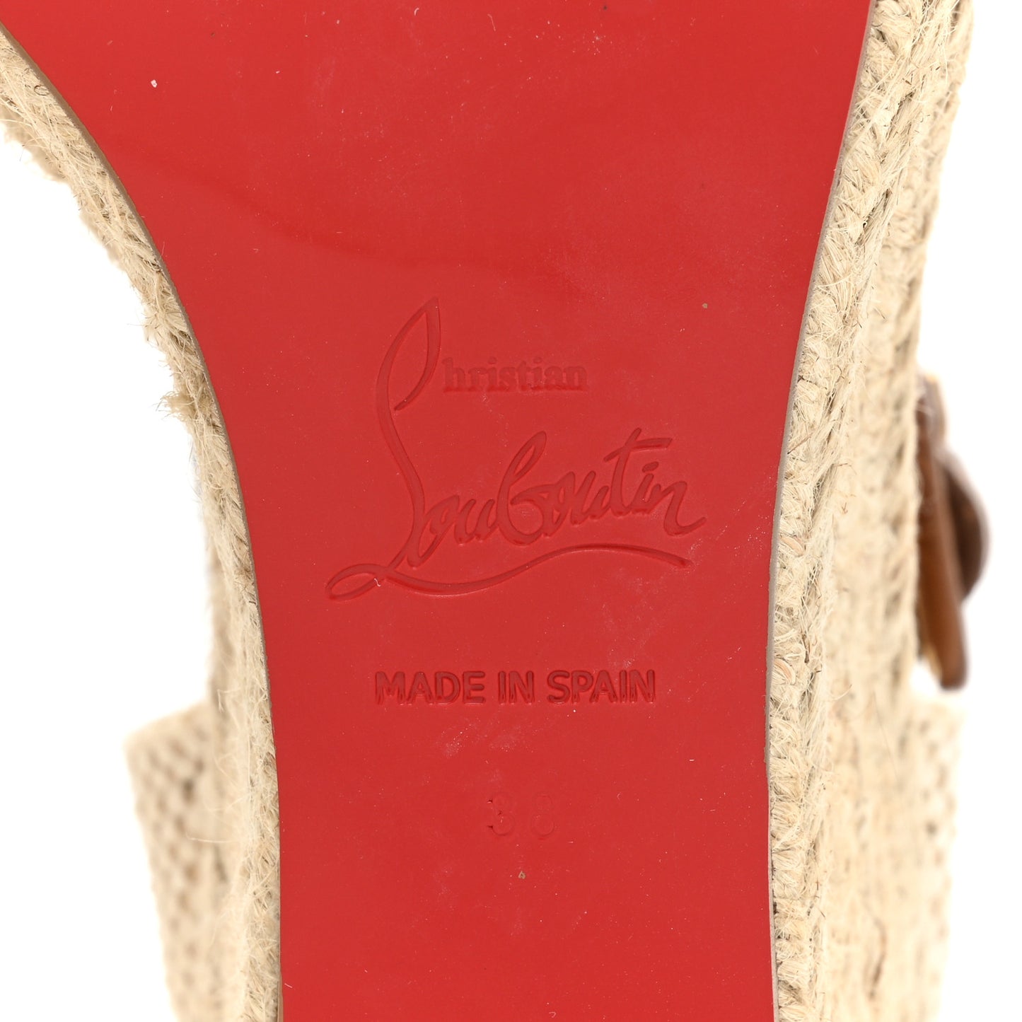 Calfskin Crocodile Embossed Amelia 90 Espadrille Wedges 38 Brown