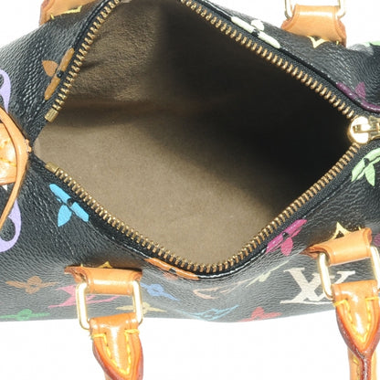 Louis Vuitton Monogram Multicolor Mini Sac HL Speedy Black 6 of 7