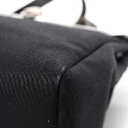 Hermes Toile Vache Calfskin Herbag 30 PM Black 16 of 26
