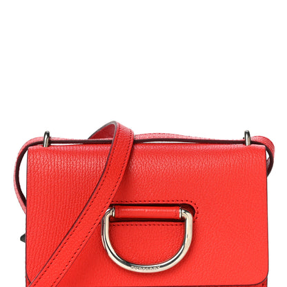 Burberry Goatskin Mini D-Ring Bag Bright Red 7 of 9