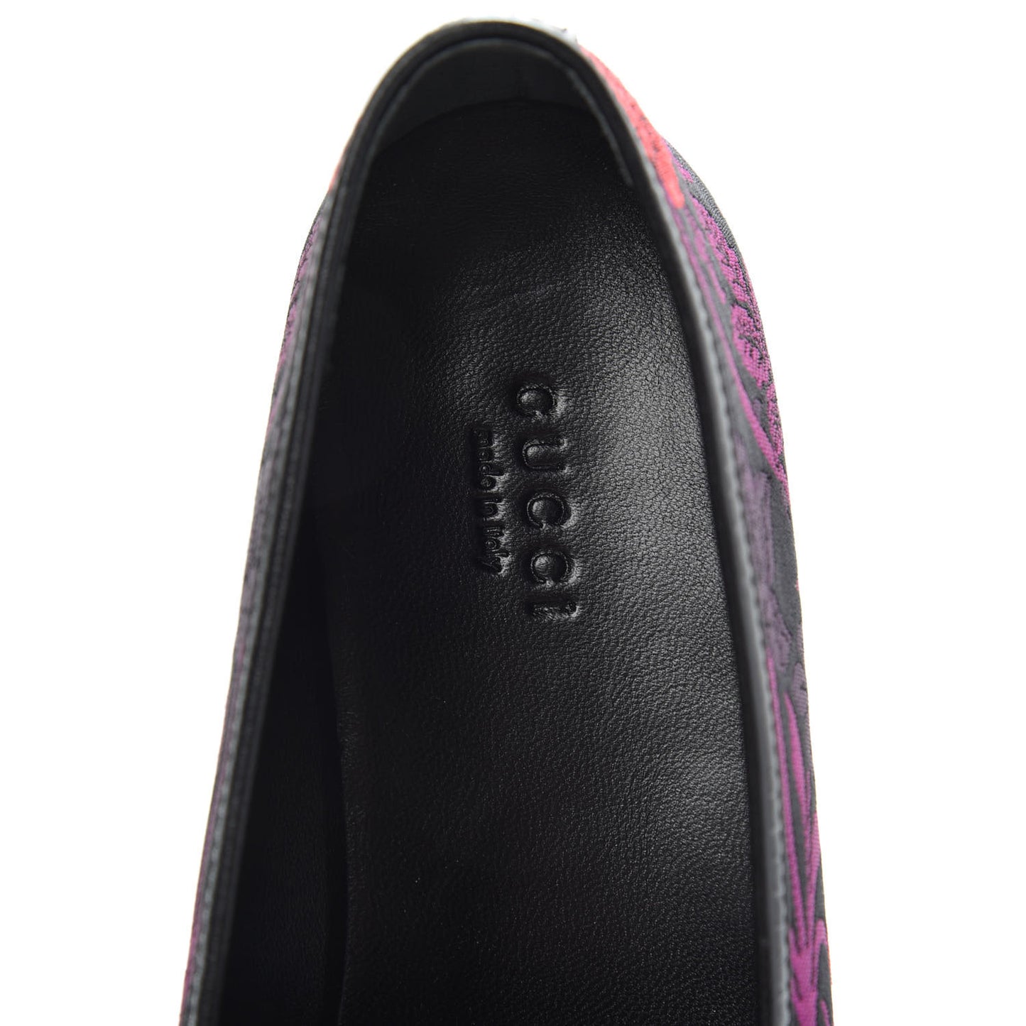 Jacquard Floral Womens Horsebit Jordaan Loafers 40.5 Black Begonia