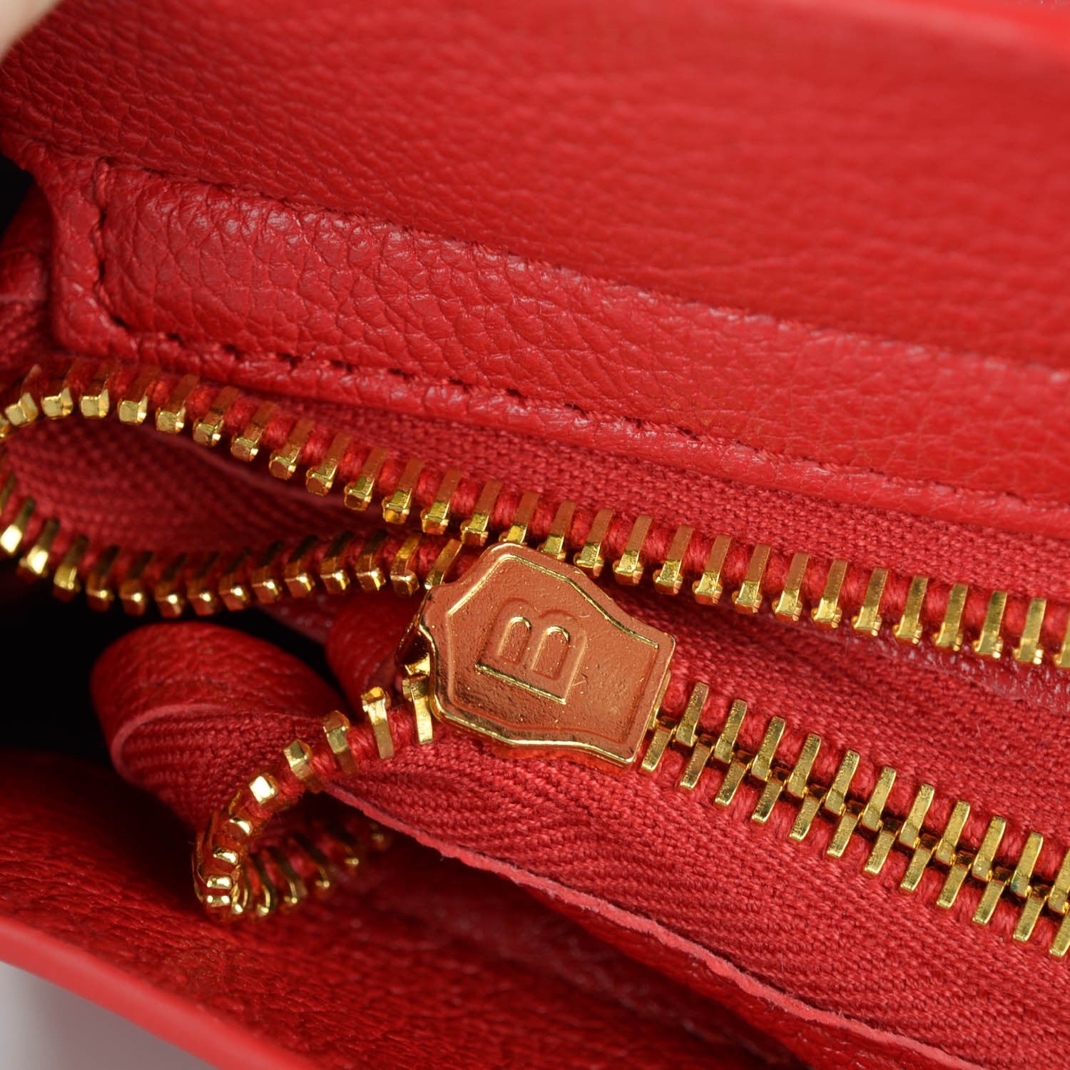 Balenciaga Chevre Gold Metallic Edge Hardware City Rouge Grenade 8 of 13