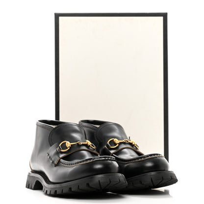 Gucci Cordovan Lux Mens Harald Horsebit Ankle Boots 7.5 Black 10 of 10