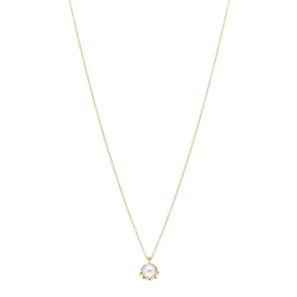 Tiffany 18K Yellow Gold Pearl Paloma Picasso Olive Leaf Pendant Necklace 1 of 4