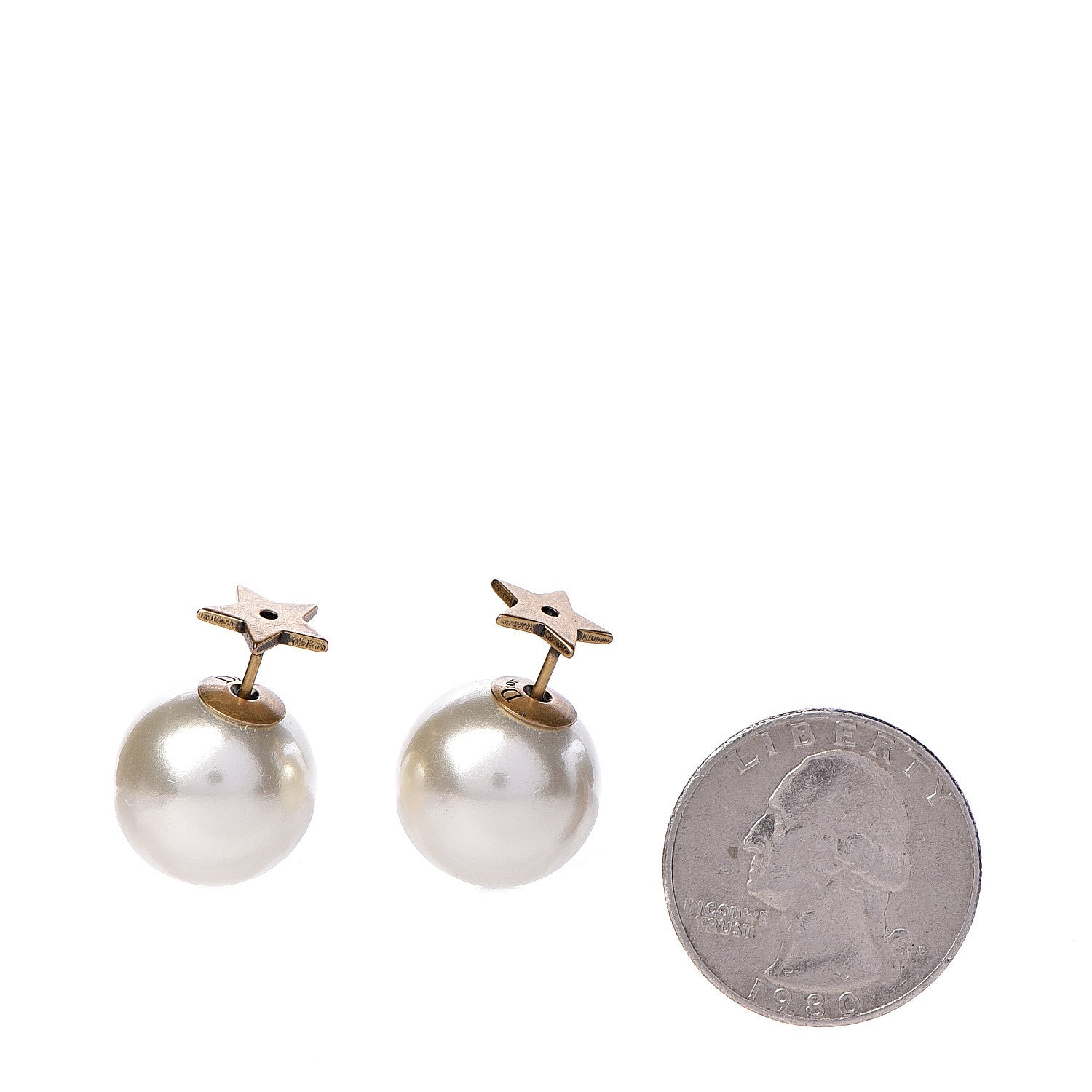 Christian Dior Pearl Star Mise En Dior Tribal Earrings 2 of 4