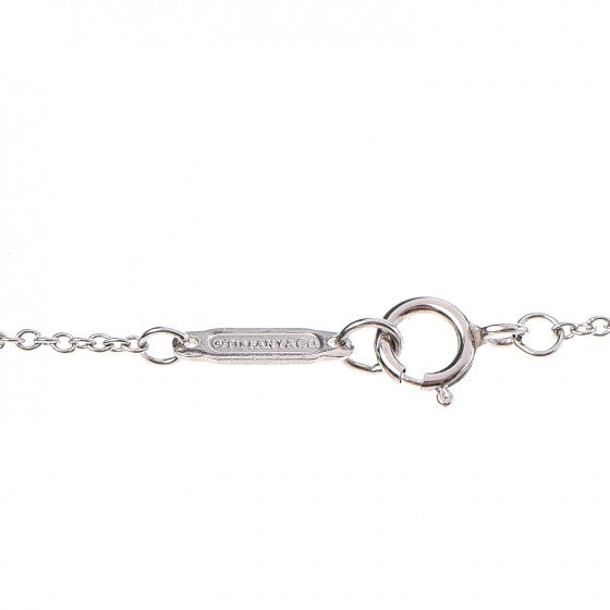 Platinum Diamond .41ct Fleur De Lis Key Pendant Necklace