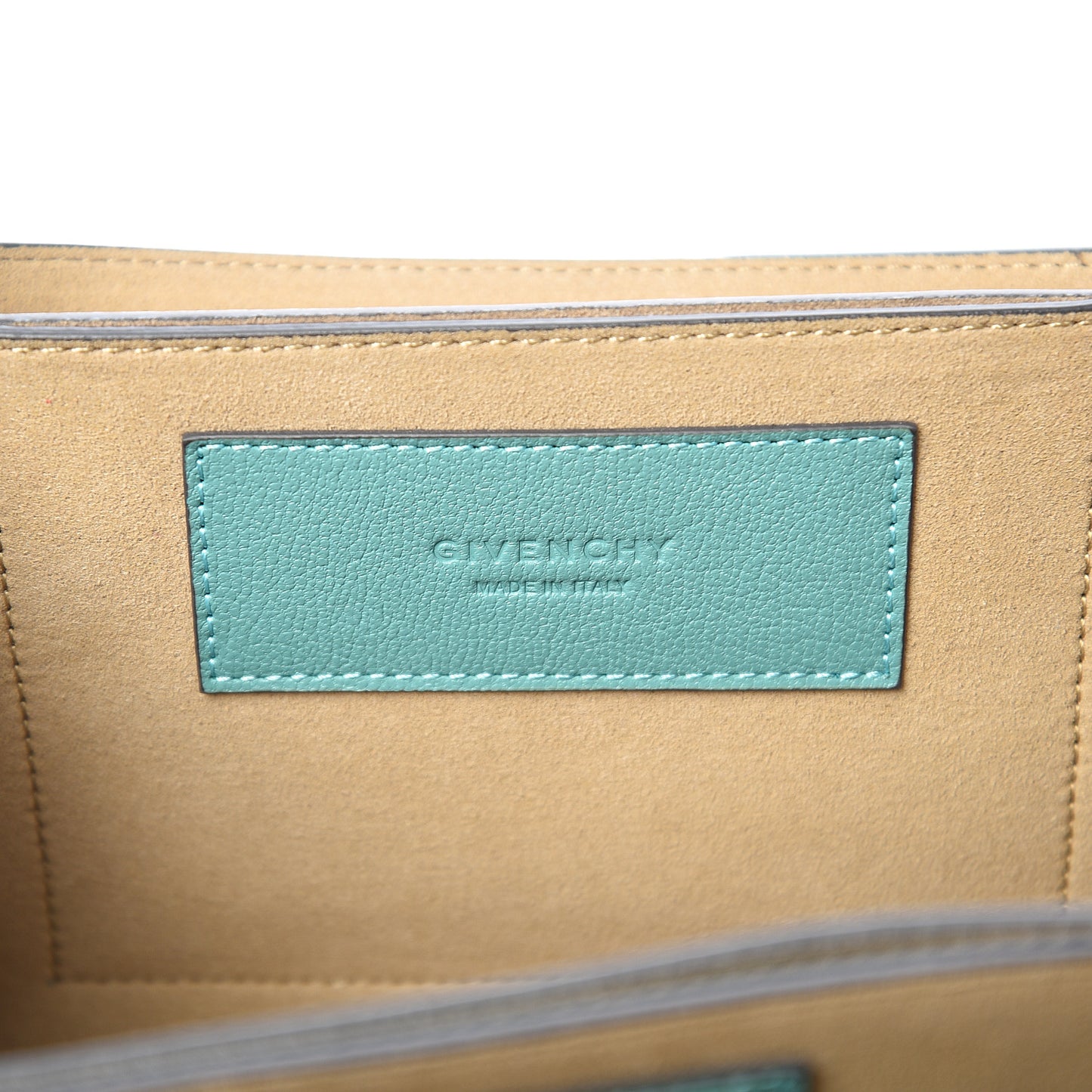 Sugar Goatskin Small GV3 Shoulder Bag Light Blue Tan