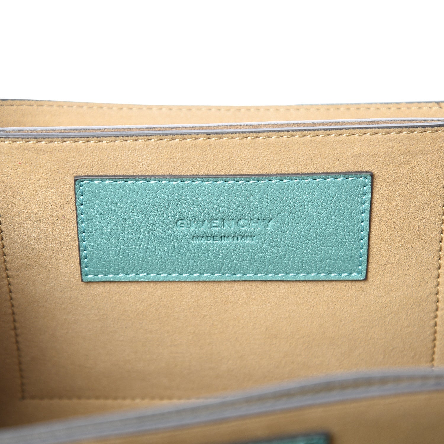 Givenchy Sugar Goatskin Small GV3 Shoulder Bag Light Blue Tan 5 of 10