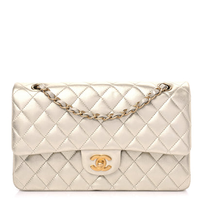 Chanel Metallic Lambskin Quilted Medium Double Flap Gold 1 of 14