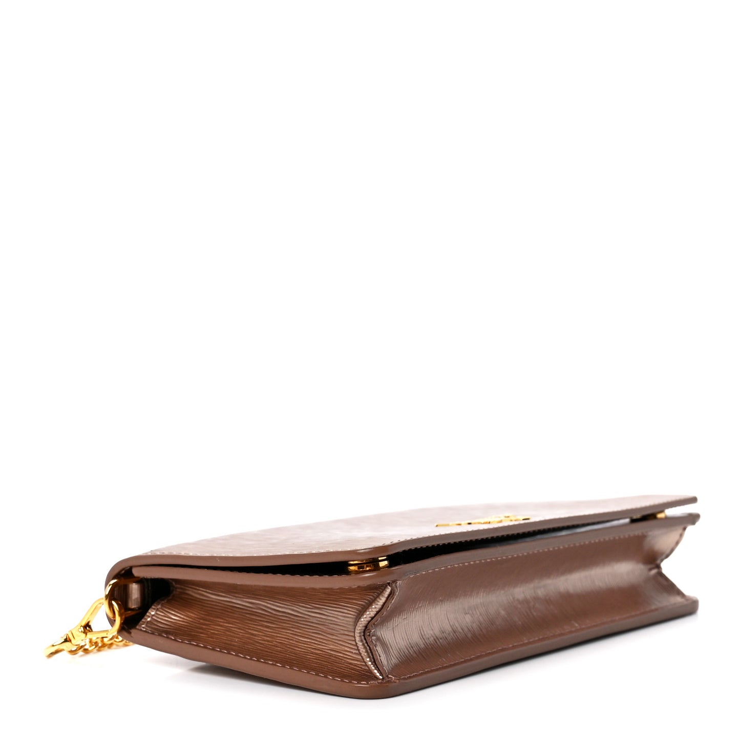 Metallic Vitello Move Oro Chain Wallet Cipria Mordore