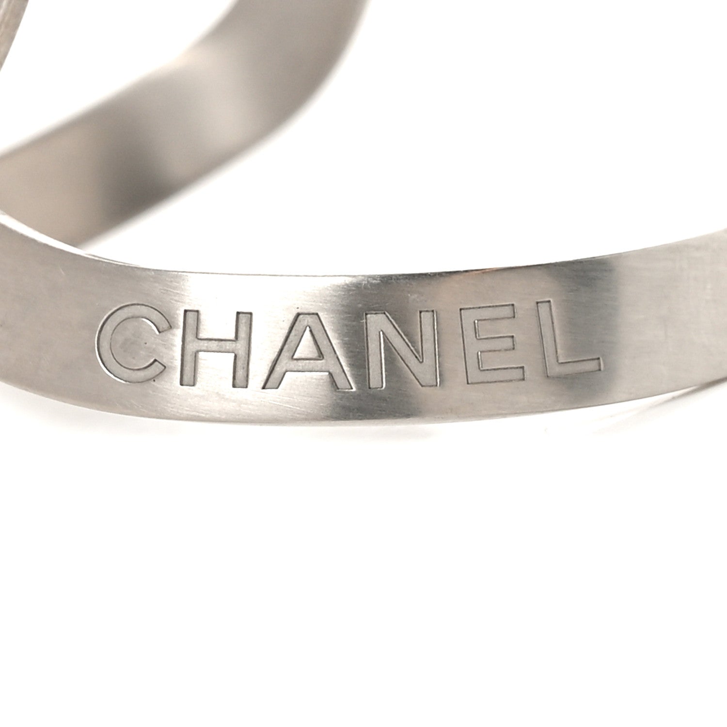 Chanel Metal CC Cuff Silver 4 of 5