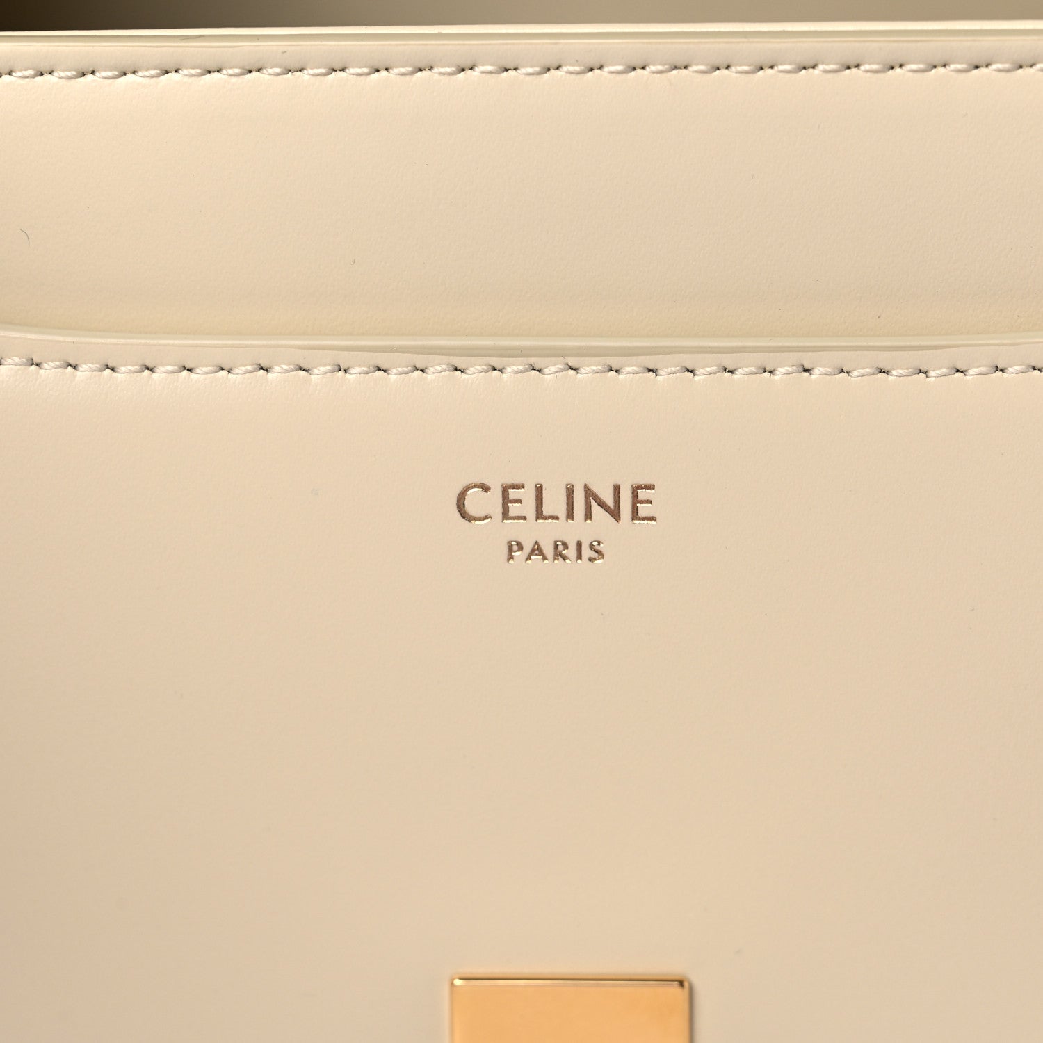 Celine Satinated Calfskin Small 16 Top Handle Bag Limestone 6 of 9